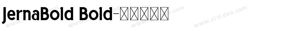 JernaBold Bold字体转换